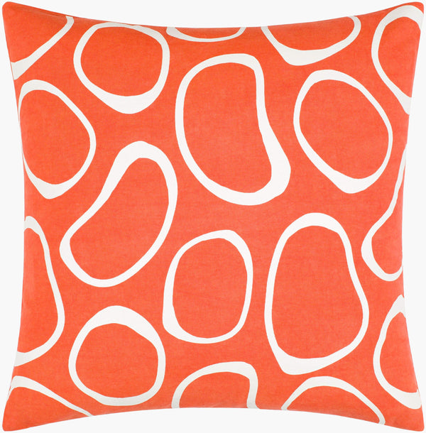 Surya Lachen 18” X 18” Cotton Accent Pillow - Chic Minimalist Modern Elegance For Any Living Space Burnt Orange Cotton,Cotton Lhn022-2020d