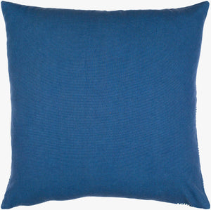 Surya Lachen Modern Minimalist 13"L X 20"W Cotton Lumbar Pillow - Chic Comfort For Every Living Space Dark Blue Cotton,Cotton Lhn023-1320p