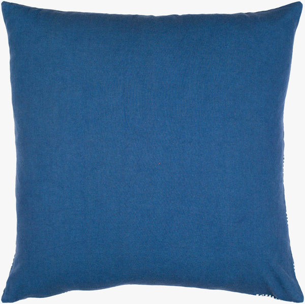 Surya Lachen Modern Minimalist 13"L X 20"W Cotton Lumbar Pillow - Chic Comfort For Every Living Space Dark Blue Cotton,Cotton Lhn023-1320p