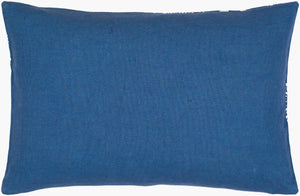 Surya Lachen Modern Minimalist 13"L X 20"W Cotton Lumbar Pillow - Chic Comfort For Every Living Space Dark Blue Cotton,Cotton Lhn023-1320p