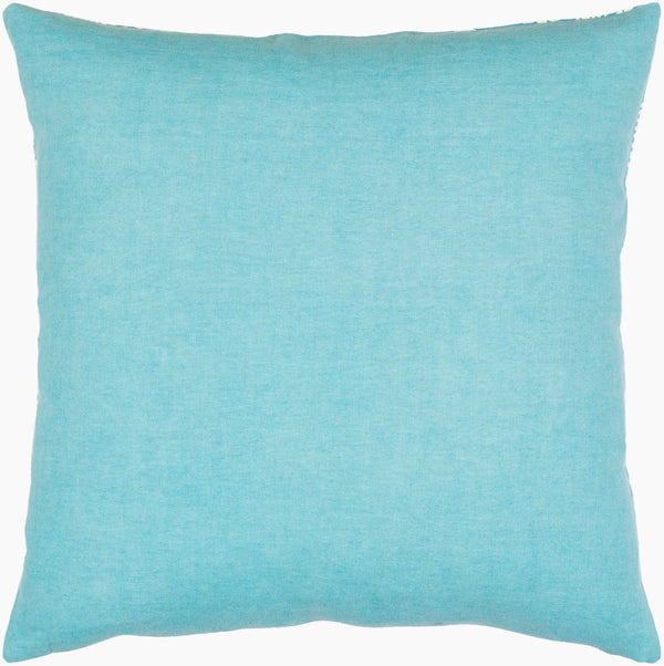 Surya Lachen 18” X 18” Cotton Accent Pillow - Chic Minimalist Modern Elegance For Any Living Space Teal Cotton,Cotton Lhn024-1818p