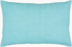 Surya Lachen 18” X 18” Cotton Accent Pillow - Chic Minimalist Modern Elegance For Any Living Space Teal Cotton,Cotton Lhn024-1818p