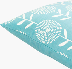 Surya Lachen 18” X 18” Cotton Accent Pillow - Chic Minimalist Modern Elegance For Any Living Space Teal Cotton,Cotton Lhn024-1818p