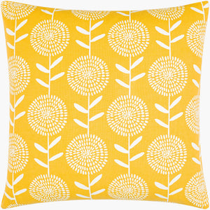 Surya Lachen 18” X 18” Cotton Accent Pillow - Chic Minimalist Modern Elegance For Any Living Space Saffron Cotton,Cotton Lhn025-2020p