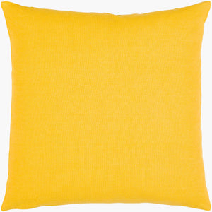 Surya Lachen 18” X 18” Cotton Accent Pillow - Chic Minimalist Modern Elegance For Any Living Space Saffron Cotton,Cotton Lhn025-1818