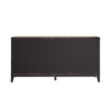 Quincy Stone-Top 4-Door Buffet Black with Molasses Finish P375302 Pulaski Furniture