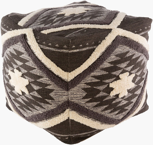 Livabliss Lachlan Handcrafted Woven Cotton Cube Pouf for Bohemian and Rustic Living Spaces LHPF001-181818