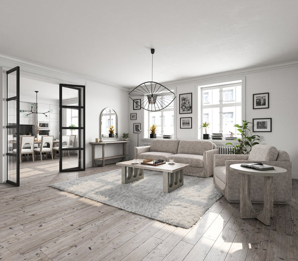 A.R.T. Furniture Vault Console Table - New Traditional Design In Mink Finish With Oak Veneers & Versatile Storage Shelf Gray Parawood Solids,White Oak Veneers 285314-2354