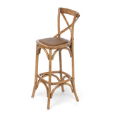 Wooden Cross Back Barstool EFS81571 Park Hill