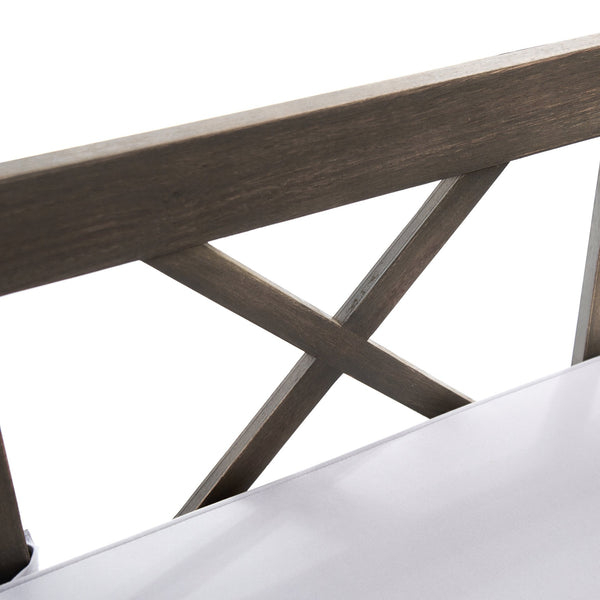 English Elm Ottavio Outdoor Acacia Wood Daybed with Weather Resistant Cushions for Patio Lounging 63454.00