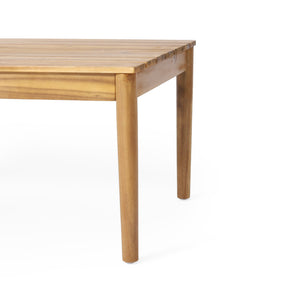 English Elm Christopher Knight Home® - BRYAN Teak Acacia Coffee Table - Rustic Outdoor Wood Accent 36.25" W Durable Weather-Resistant Design 72215.00