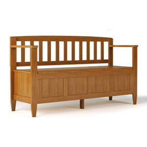 English Elm Brooklyn Handcrafted Entryway Storage Bench - Stylish Seating With Concealed Storage For Home Use B136P158495