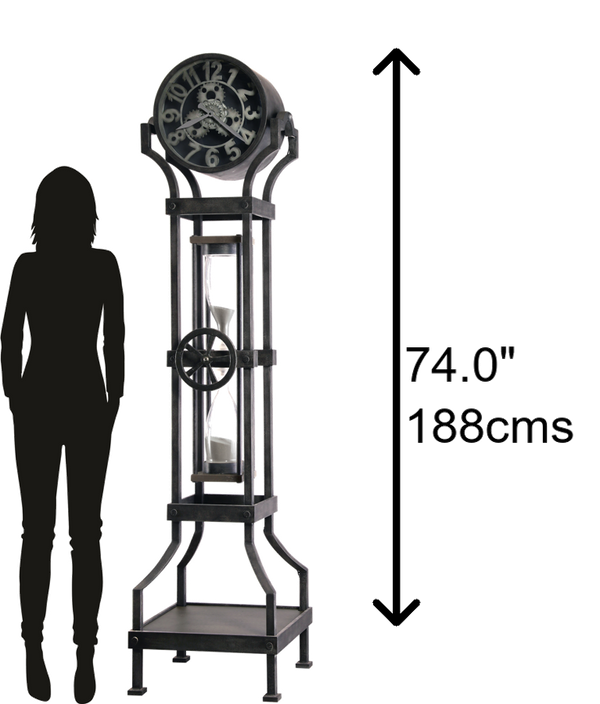 Hekman Furniture 615116 Stunning Hourglass Iii Floor Clock With Unique Design And Adjustable Features For Any Room  Hourglass Iii Grandfather Clock 615116