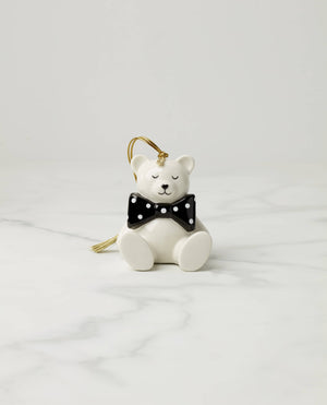 Lenox Kate Spade Be Jolly Baby's 1st Noel Christmas Ornament White, WHITE PORCELAIN 897064