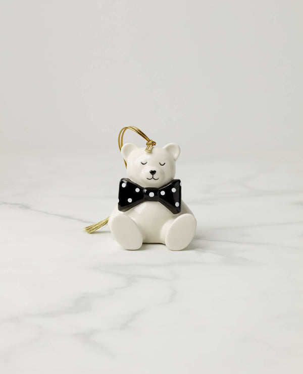 Lenox Kate Spade Be Jolly Baby's 1st Noel Christmas Ornament White, WHITE PORCELAIN 897064