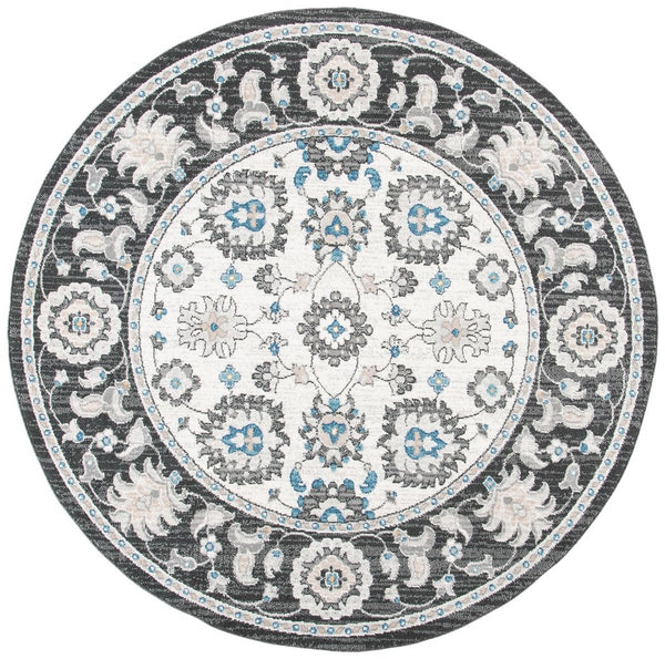 Safavieh Liberty 750 Power Loomed Traditional Rug Dark Grey / Ivory LIB750H-5