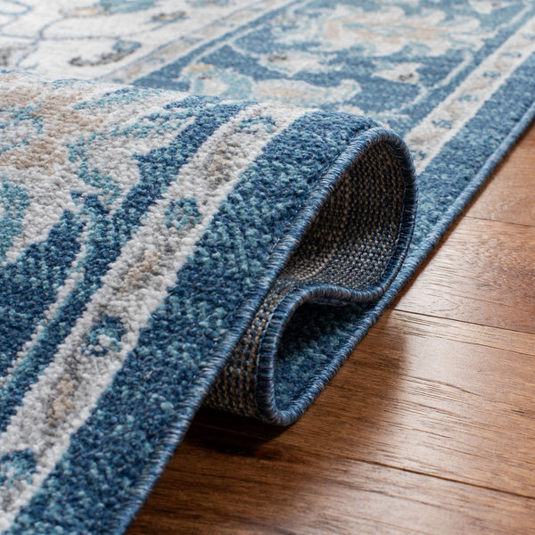 Safavieh Liberty 750 Power Loomed Traditional Rug Dark Blue / Ivory LIB750N-5