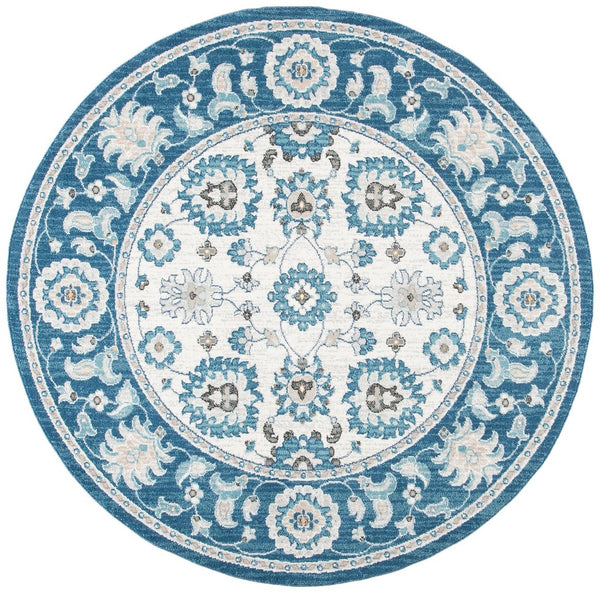 Safavieh Liberty 750 Power Loomed Traditional Rug Dark Blue / Ivory LIB750N-5