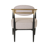 VIG Furniture Modrest Liberty - Modern Beige Fabric + Black & Gold Accent Chair VGDW-L-C500-BGE