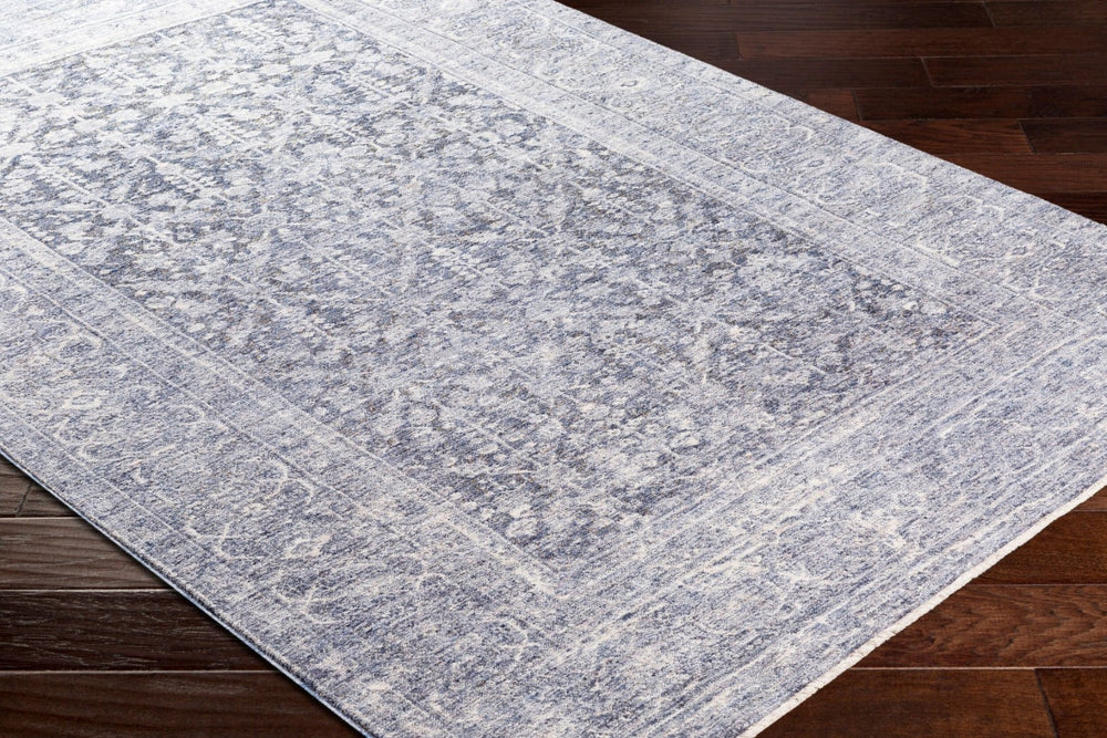 Livabliss Lincoln Traditional Polyester Area Rug Turkish Woven Medium Pile Accent for Entryway Navy, Denim 8'10" x 13'1" LIC2300-9131