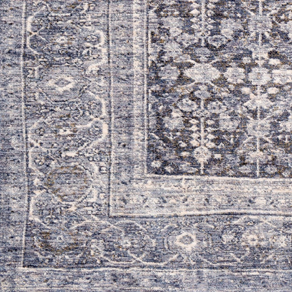 Livabliss Lincoln Traditional Polyester Area Rug Turkish Woven Medium Pile Accent for Entryway Navy, Denim 8'10" x 13'1" LIC2300-9131