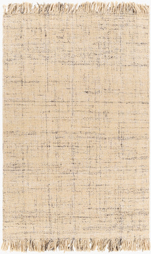 Surya Linden Handmade 2' X 3' Cottage-style Area Rug In Wool & Jute With Elegant Fringe For Cozy Spaces Gray Jute,Wool Lid1000-23