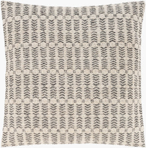 Livabliss Leif Cotton Wool Blend Square Accent Pillow Handcrafted Texture for Rustic Cottage Living LIF001-2020