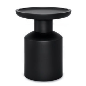 English Elm Haynes Solid Mango Accent Table – Handcrafted Sculptural Wood End Table, Boho Style, Multipurpose Black B136P158439