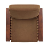 Homelegance By Top-Line Parcell Mission-Style Oak Finish Wood Accent Chair Brown Wood