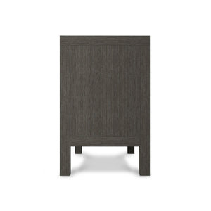 Bernhardt Bernhardt Prado Nightstand With Rustic-Modern Ash & Oak Veneer, Soft-Close Drawers And Usb Charging Porcini; Bright Graphite 38"W x 18"D x 28"H 324232B