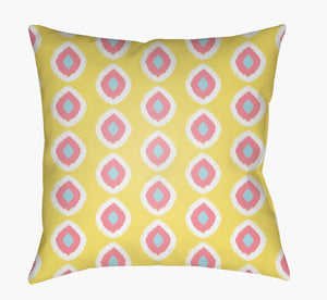 Livabliss Circles Vintage Geometric Woven Throw Pillow Square Boho Accent for Sofa or Bed LIL039-1818