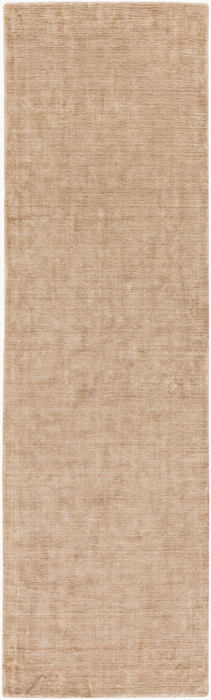 Surya Linen 2'6" X 8' Hand Loomed Rug - Modern Decor With Natural Elegance, Medium Pile & One Year Warranty Brown Linen,Viscose Lin1000-268