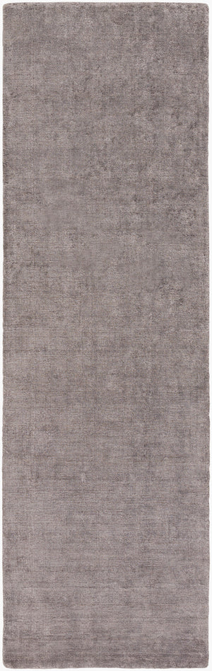 Surya Linen 2'6" X 8' Hand Loomed Rug - Modern Decor With Natural Elegance, Medium Pile & One Year Warranty Charcoal Linen,Viscose Lin1001-268