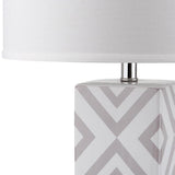 Safavieh Diamonds 27 Inch H Table Lamp Grey LITS4135C