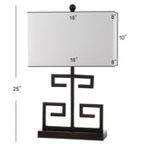 Safavieh Greek Key 25 Inch H Table Lamp - Set of 2 Black LIT4160D-SET2