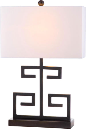 Safavieh Greek Key 25 Inch H Table Lamp - Set of 2 Black LIT4160D-SET2