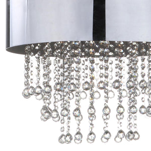 Safavieh Musette Chrome Beaded 18 Inch Dia Pendant Chrome LIT4240A