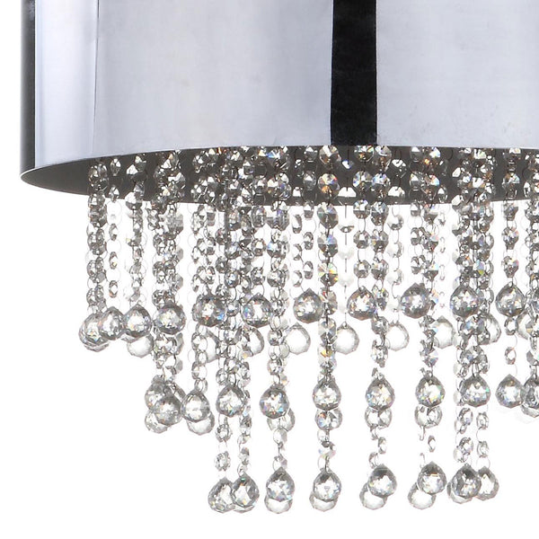 Safavieh Musette Chrome Beaded 18 Inch Dia Pendant Chrome LIT4240A