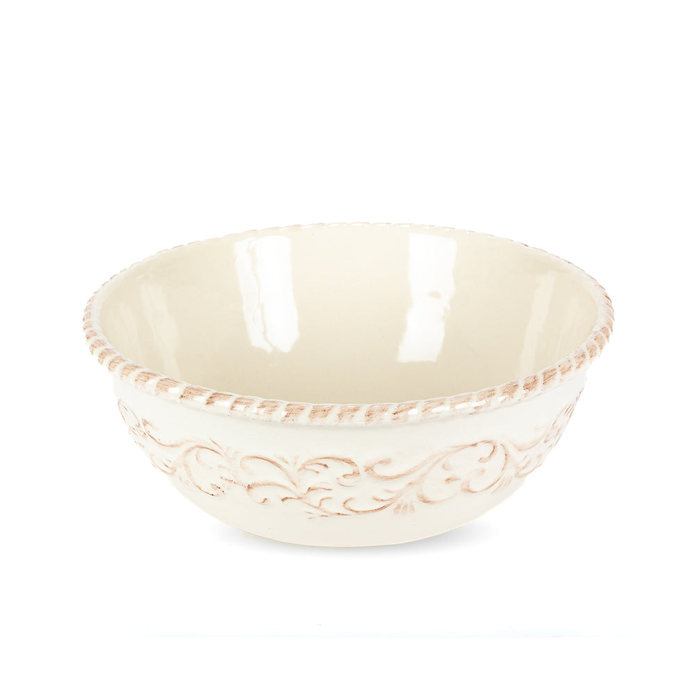 Acanthus Stoneware Bowl on Base EAW31559 Park Hill