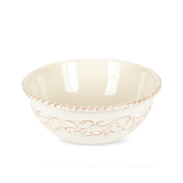 Acanthus Stoneware Bowl on Base EAW31559 Park Hill