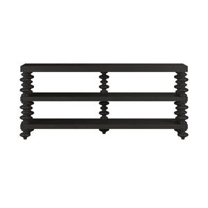 Atrium Console Table - Elegant Neoclassical Design with Open Shelves for Storage & Display Solutions