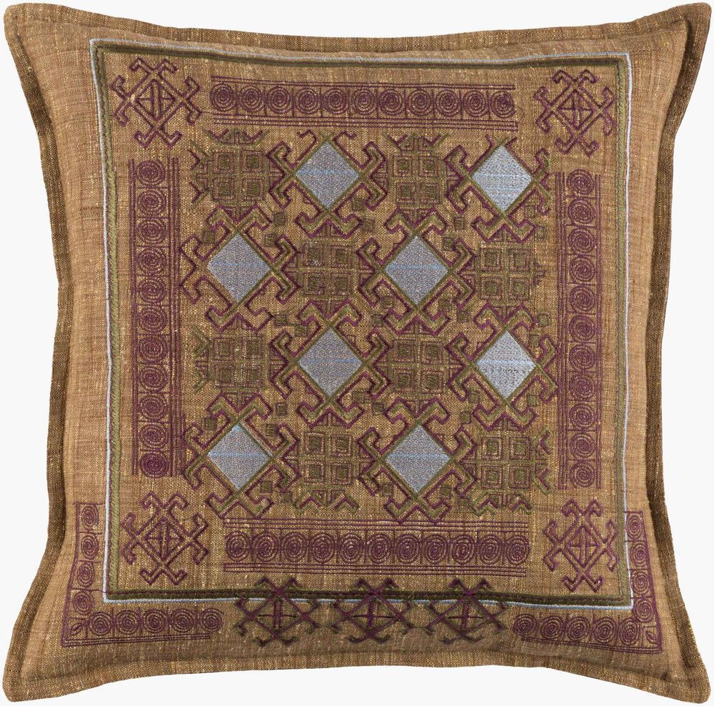 Surya Litavka 20"X20" Luxurious Accent Pillow - Unique Design, Easy Care, Perfect For Any Home Decor Aqua Polyester,Cotton Liv003-1818p
