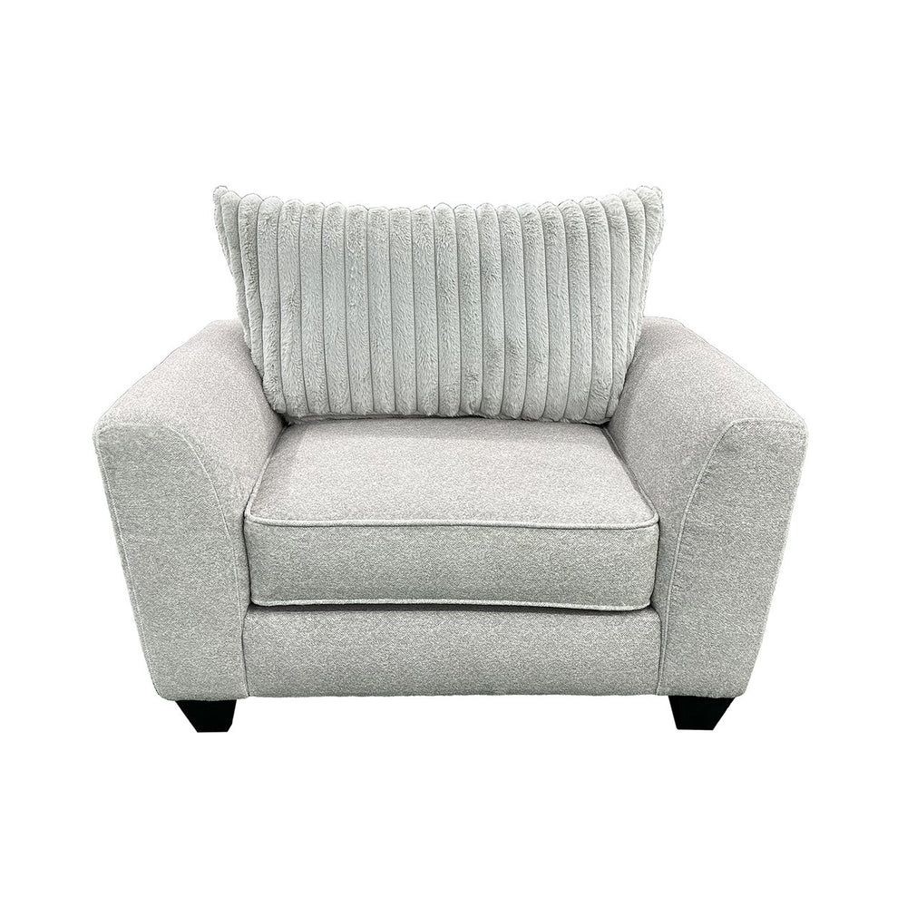 Porter Designs Porter Broadway Microfiber Chair - Luxurious Gray Comfort With Flared Arms For Cozy Relaxation Gray Fabric 01-207-03-6832