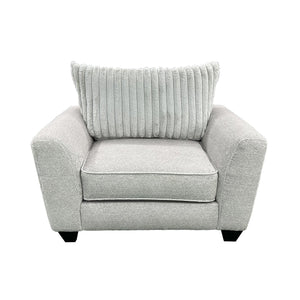 Porter Designs Porter Broadway Microfiber Chair - Luxurious Gray Comfort With Flared Arms For Cozy Relaxation Gray Fabric 01-207-03-6832