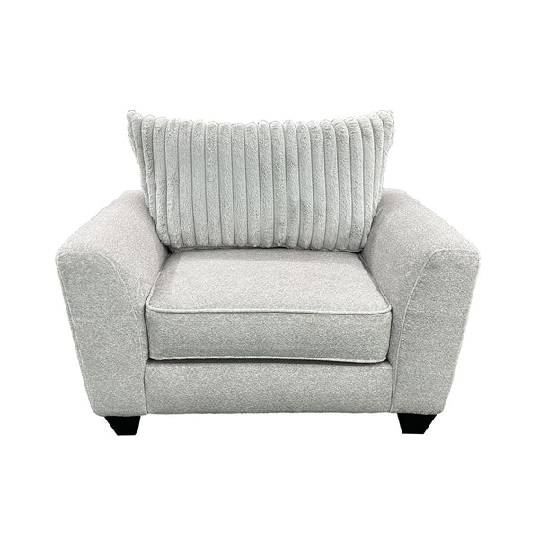 Porter Designs Porter Broadway Microfiber Chair - Luxurious Gray Comfort With Flared Arms For Cozy Relaxation Gray Fabric 01-207-03-6832