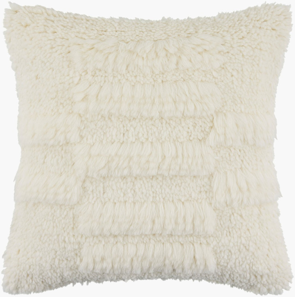Surya Lizzano Handcrafted Indian Cotton Accent Pillow Woven Texture for Sofa or Bed LIZ001-1818