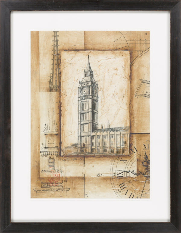 Surya Framed Wall Art Lj-4003 - 29"H X 28"W, Stylish Home Decor, Made In U.S.A., 30-day Warranty Main, Brown Paper Lj4046-2633