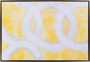 Surya Framed Wall Art Lj-4003 - 29"H X 28"W, Stylish Home Decor, Made In U.S.A., 30-day Warranty Main, Yellow Canvas Lj4134-3725