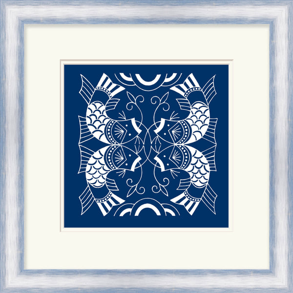Surya Framed Wall Art Lj-4003 - 29"H X 28"W, Stylish Home Decor, Made In U.S.A., 30-day Warranty Main, Blue Paper Lj4159-2121