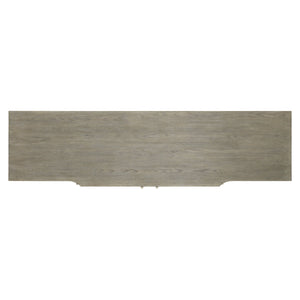 Bernhardt Bernhardt Albion Buffet Pewter Finish — Breakfront White Oak Storage Console With Soft-Close Doors 311132